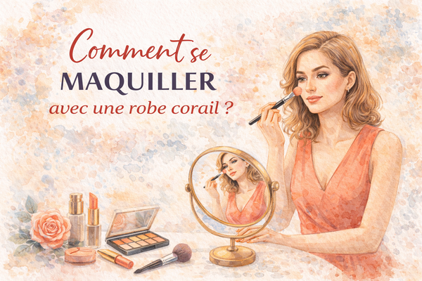 Comment se maquiller avec une robe corail ?