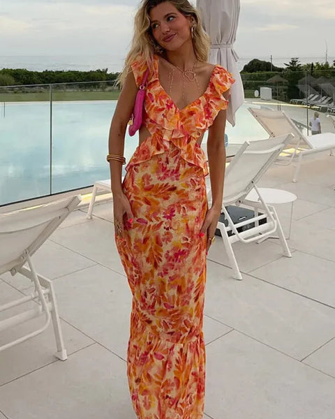 Robe corail été
