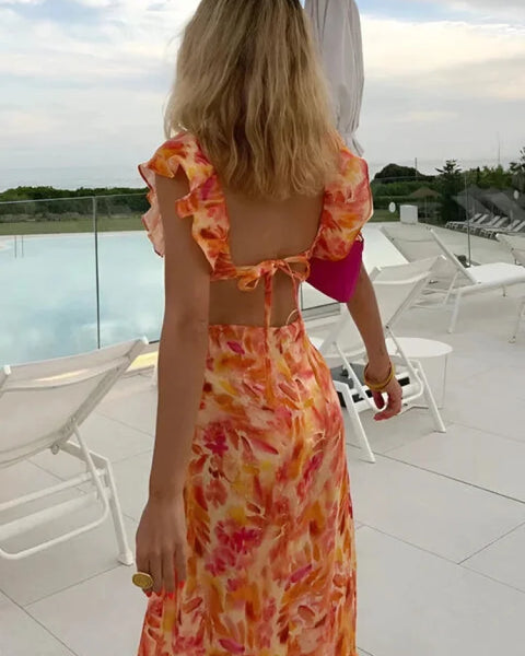 Robe corail été
