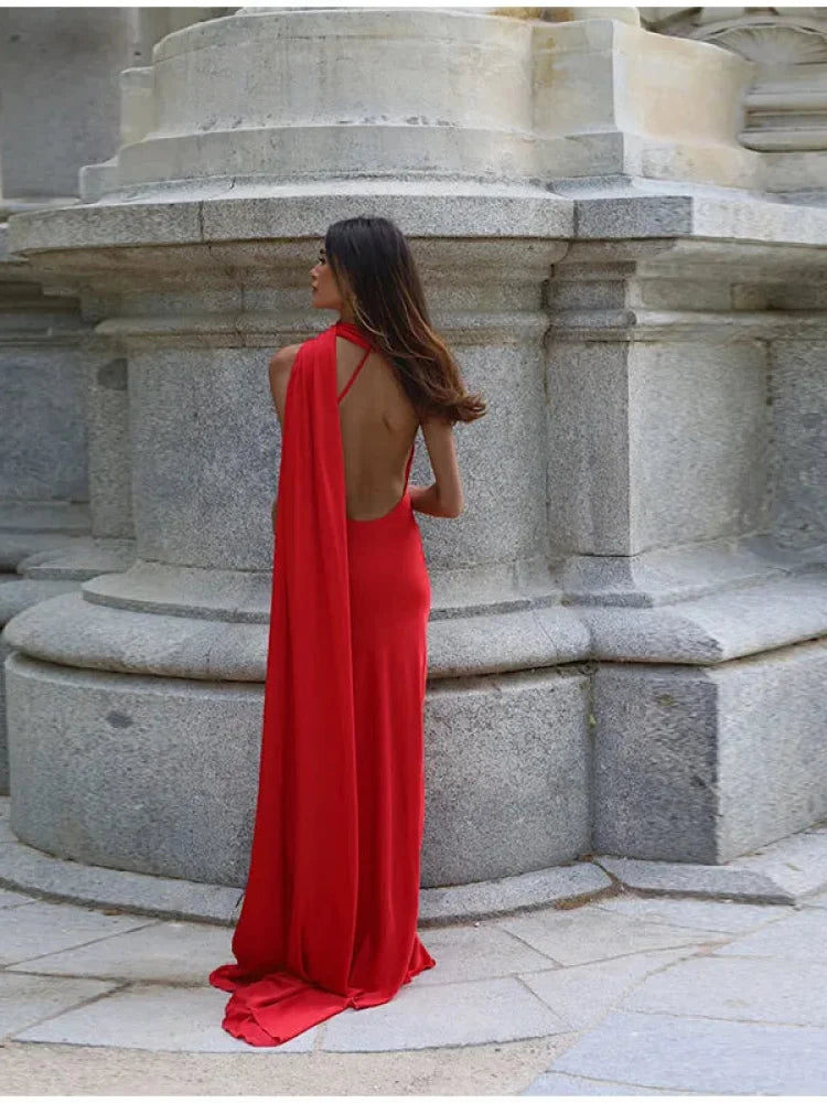 Robe corail habillée