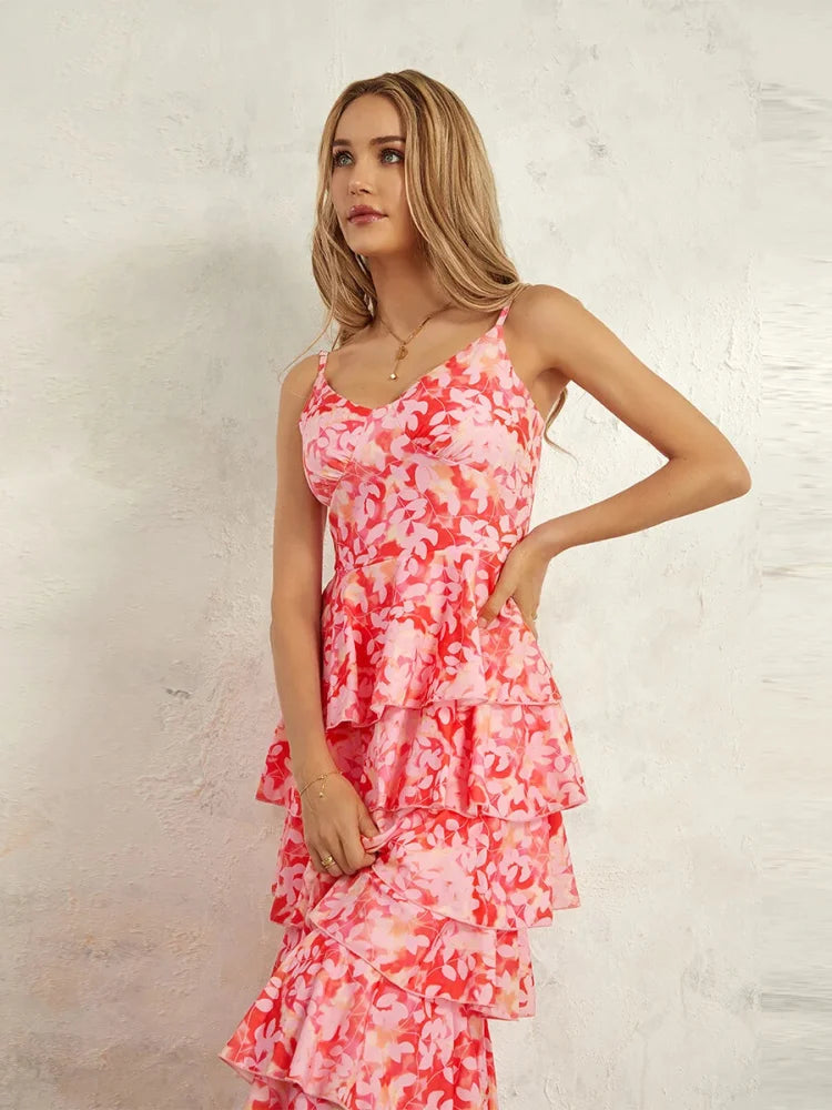 Robe corail légère