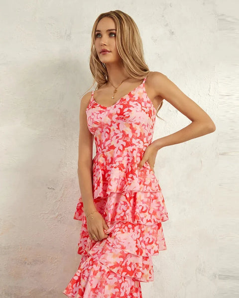 Robe corail légÚre