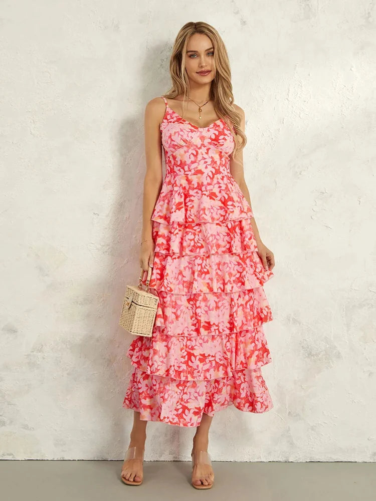 Robe corail légère