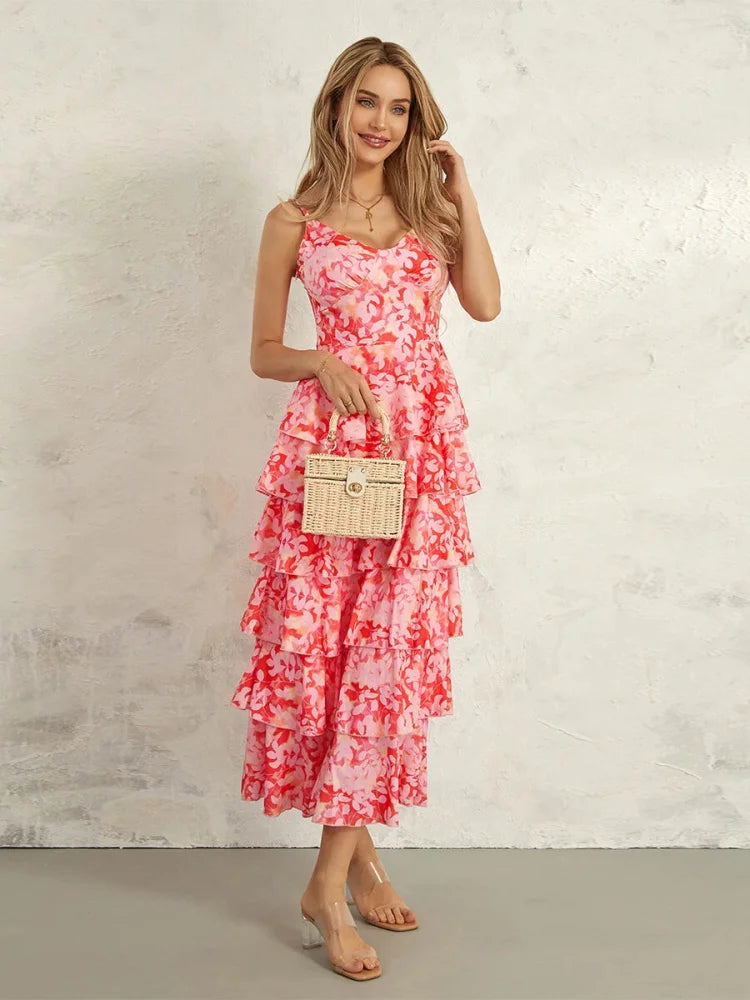 Robe corail légère