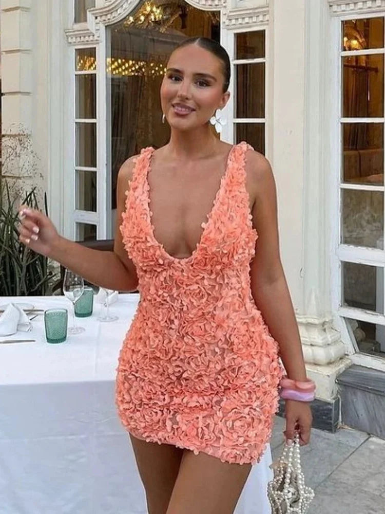 Robe corail moderne