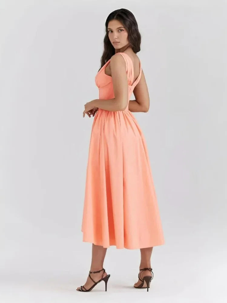 Robe corail pastel