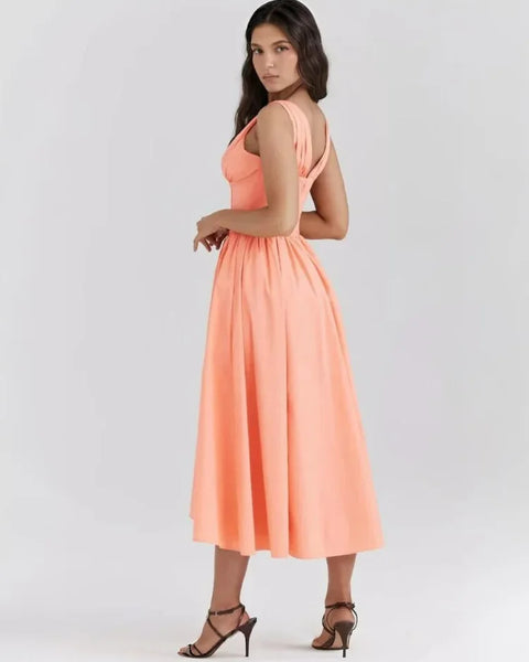Robe corail pastel