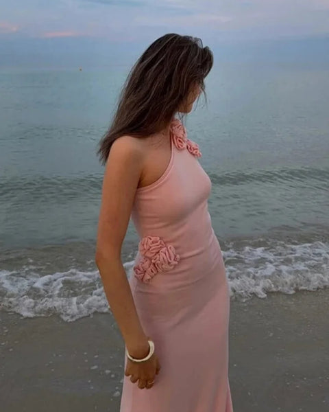 Robe fourreau corail