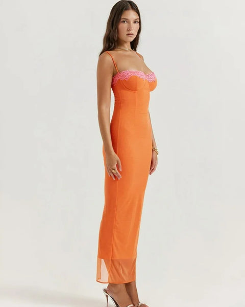 Robe orange corail