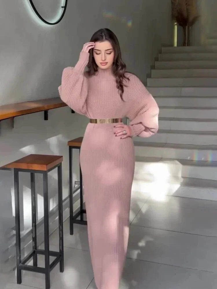 Robe pull corail