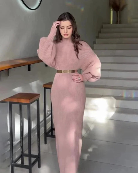 Robe pull corail