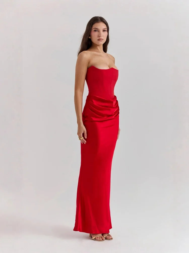 Robe rouge corail