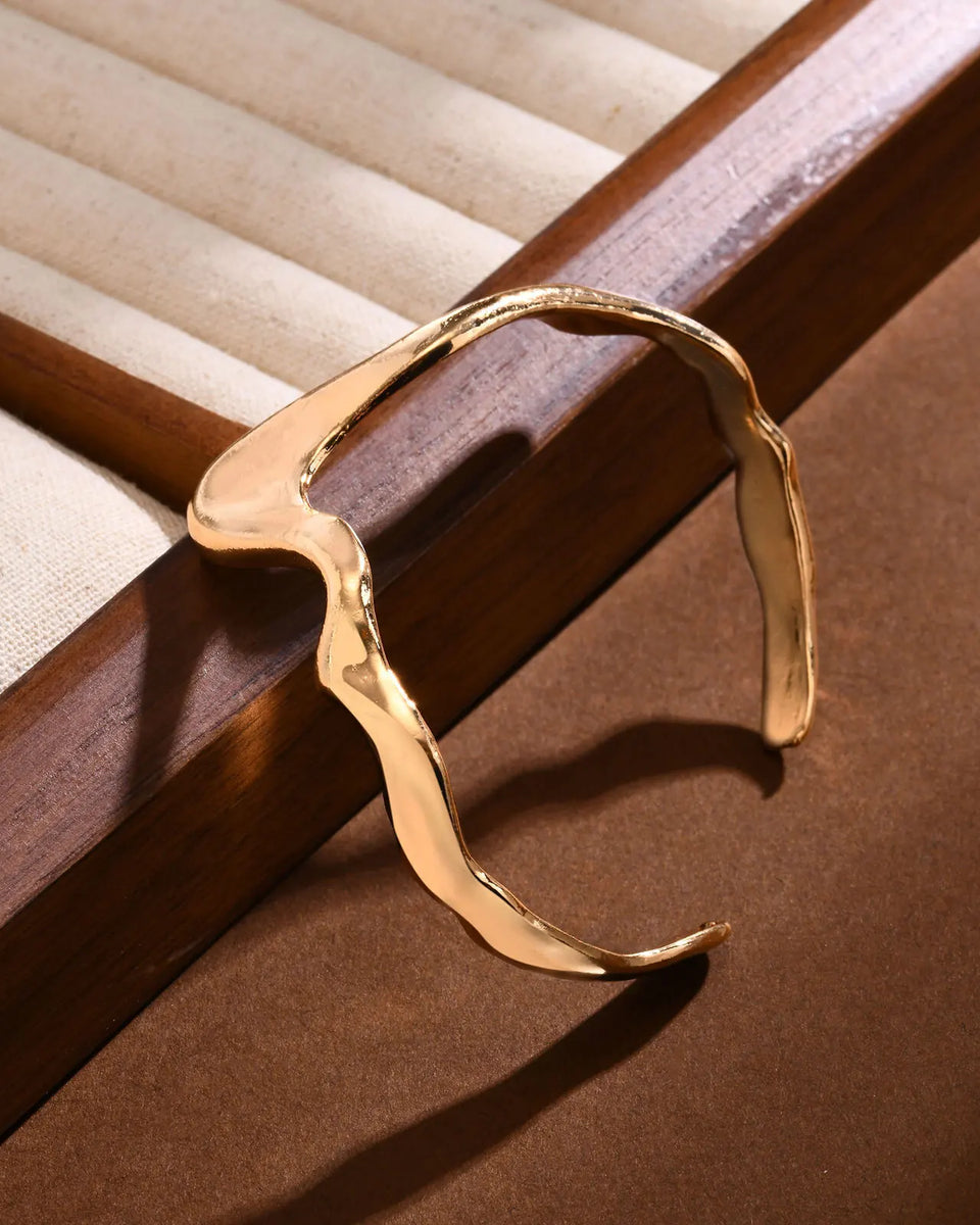 Parure ondulée or